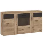 Komód Grano GRNK02 3D tölgy viking/pvc tölgy viking/pvc szürke terület