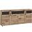 Komód Grano GRNK03 4D2S tölgy viking/pvc tölgy viking/pvc szürke terület
