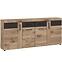 Komód Grano GRNK03 4D2S tölgy viking/pvc tölgy viking/pvc szürke terület