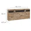 Komód Grano GRNK03 4D2S tölgy viking/pvc tölgy viking/pvc szürke terület,2