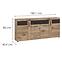 Komód Grano GRNK03 4D2S tölgy viking/pvc tölgy viking/pvc szürke terület,2
