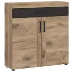 Komód Grano GRNGK1 2D1S tölgy viking/pvc tölgy viking/pvc szürke terület