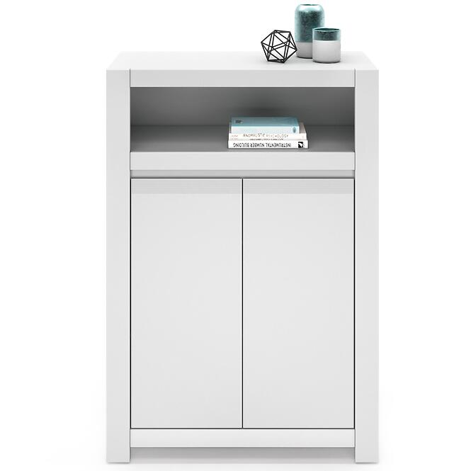 Komód Novi NVIK02 2D fehér alpin/pvc fehér szupermat