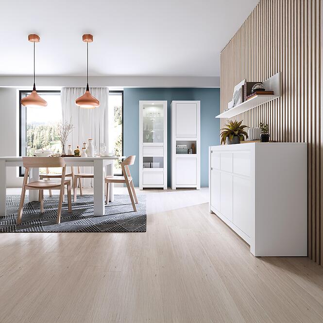 Komód Novi NVIK02 2D fehér alpin/pvc fehér szupermat,7