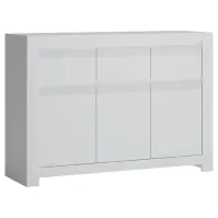 Komód Novi NVIK04 3D3S fehér alpin/pvc fehér szupermat