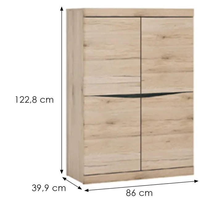 Komód Summer típus 31 4D san remo fényes/arusha/srs mdf