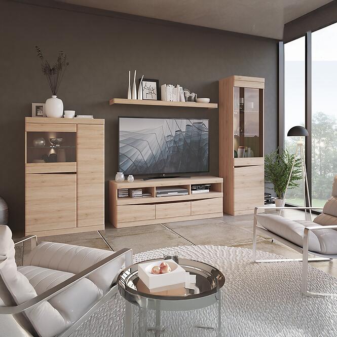 Komód Summer típus 33 2D-3S san remo fényes/arusha/srs mdf,9