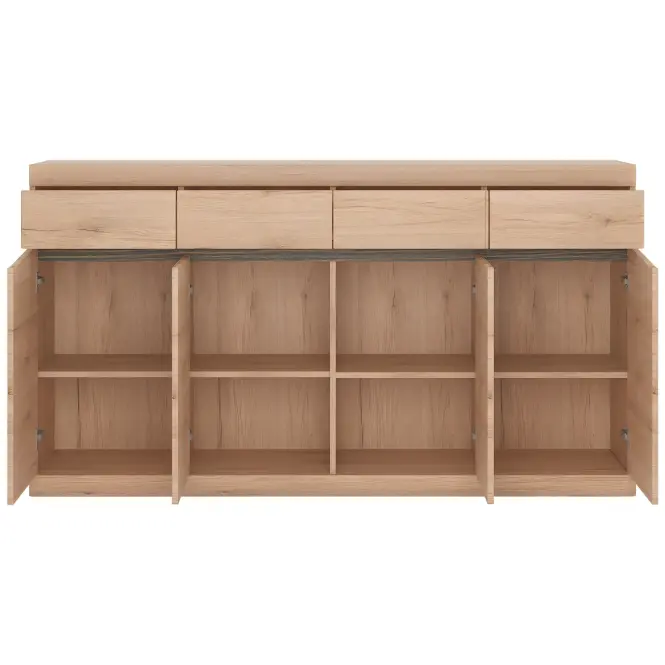 Komód Summer típus 40 4D-4S san remo fényes/arusha/srs mdf
