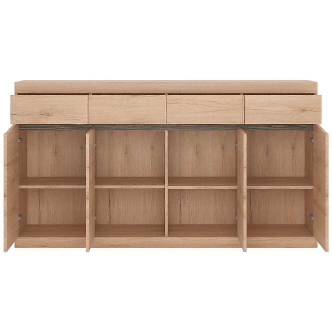 Komód Summer típus 40 4D-4S san remo fényes/arusha/srs mdf,3
