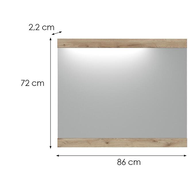 Tükör Twist SUMGL1 tölgy viking,2