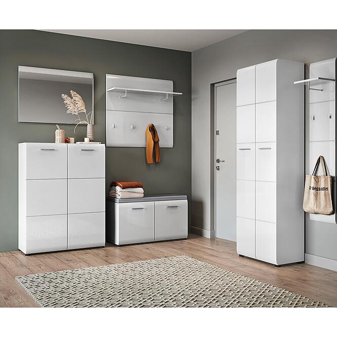 Tükör Merano MEOG06 fehér alpesi/pvc fehér L,5