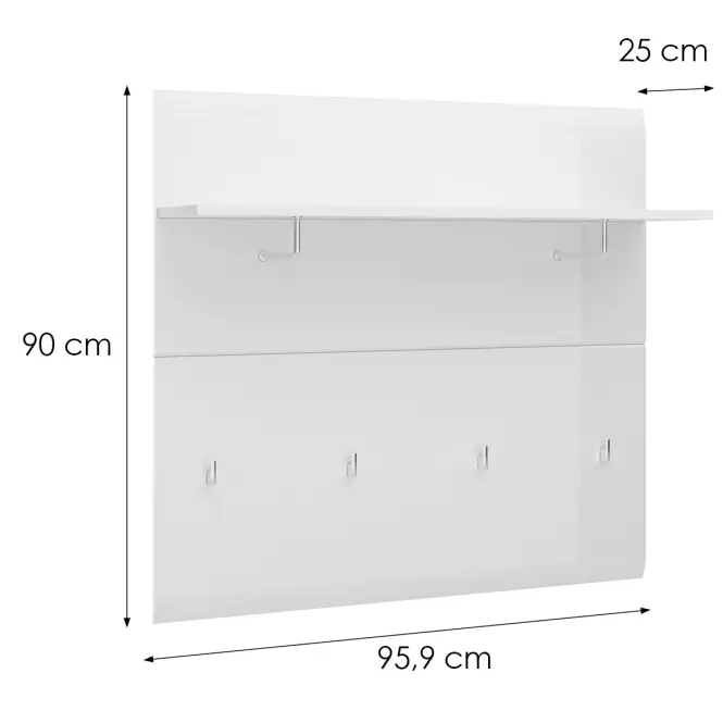 Fogas magas Merano MEOG05 fehér alpesi/pvc fehér L