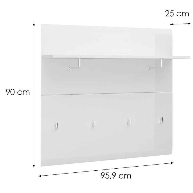 Fogas magas Merano MEOG05 fehér alpesi/pvc fehér L
