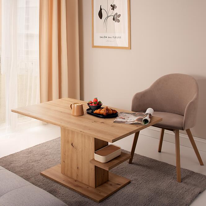 Dohányzóasztal Cortado CRTT07 emelővel tölgy artisan