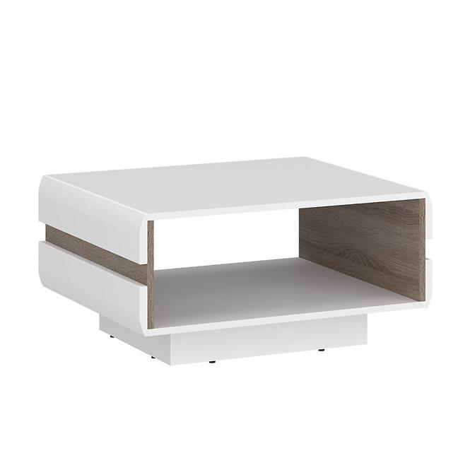 Dohányzóasztal Linate typ 71 fehér alpesi/szarvasgomba/mdf fehér L