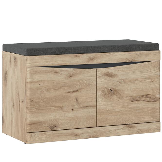 Dohányzóasztal Twist SUMGD1 2D tölgy viking/antracit/pvc tölgy viking