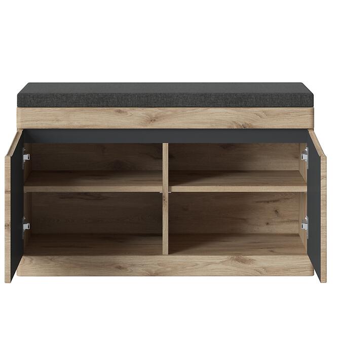 Dohányzóasztal Twist SUMGD1 2D tölgy viking/antracit/pvc tölgy viking,3