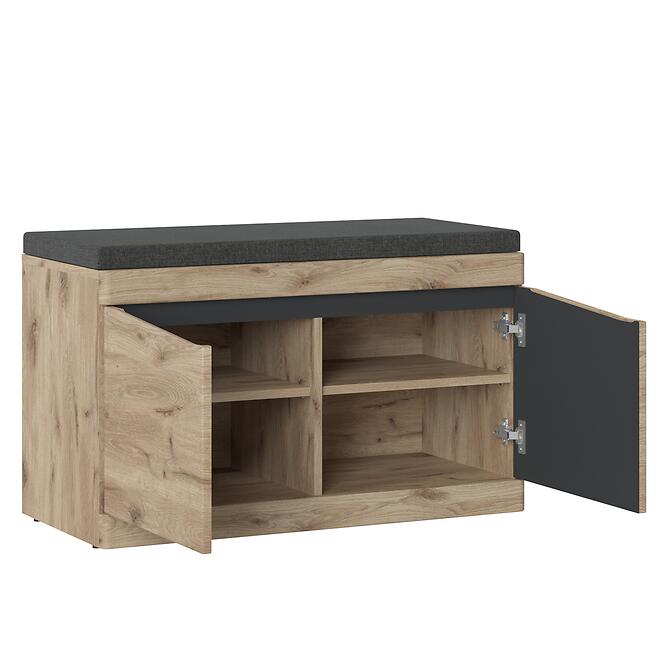 Dohányzóasztal Twist SUMGD1 2D tölgy viking/antracit/pvc tölgy viking,4