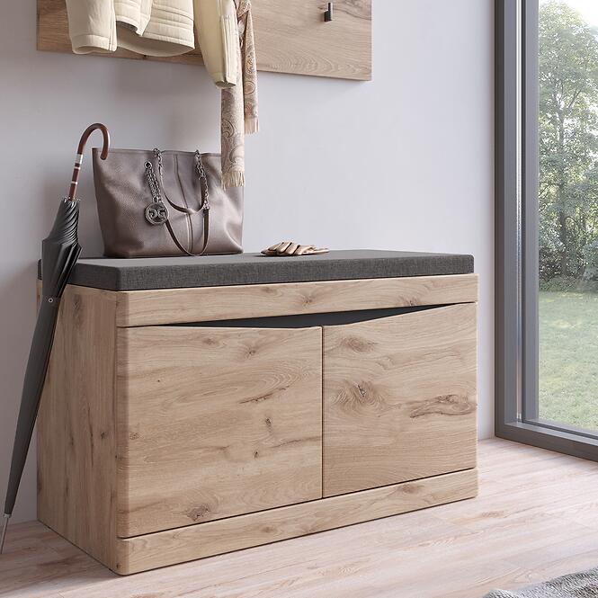 Dohányzóasztal Twist SUMGD1 2D tölgy viking/antracit/pvc tölgy viking,6