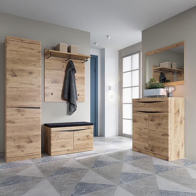 Dohányzóasztal Twist SUMGD1 2D tölgy viking/antracit/pvc tölgy viking,7