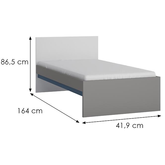 Ágy Laser LASZ01B 90 platina szürke/fekete gyöngy/alpesi fehér/kék