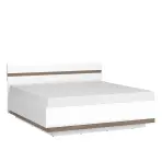 Ágy Linate typ 94 160 + ágyrácsz alpesi fehér/szarvasgomba/mdf fehér L