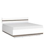 Ágy Linate typ 94 160 + ágyrácsz alpesi fehér/szarvasgomba/mdf fehér L