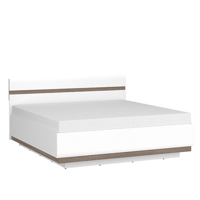 Ágy Linate typ 94 160 + ágyrácsz alpesi fehér/szarvasgomba/mdf fehér L