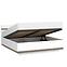 Ágy Linate typ 94 160 + ágyrácsz alpesi fehér/szarvasgomba/mdf fehér L,3