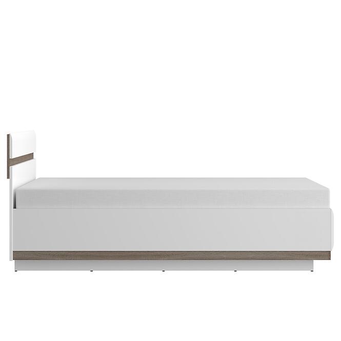 Ágy Linate typ 94 160 + ágyrácsz alpesi fehér/szarvasgomba/mdf fehér L,5