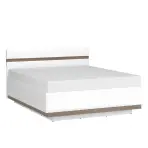 Ágy Linate typ 97 140 + ágyrácsz alpesi fehér/szarvasgomba/mdf fehér L