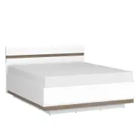 Ágy Linate typ 97 140 + ágyrácsz alpesi fehér/szarvasgomba/mdf fehér L