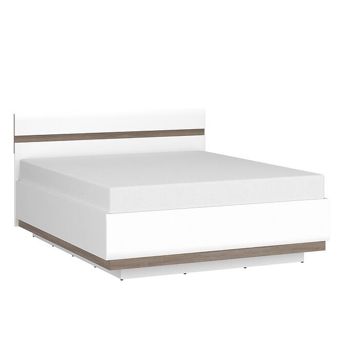 Ágy Linate typ 97 140 + ágyrácsz alpesi fehér/szarvasgomba/mdf fehér L