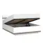 Ágy Linate typ 97 140 + ágyrácsz alpesi fehér/szarvasgomba/mdf fehér L,5