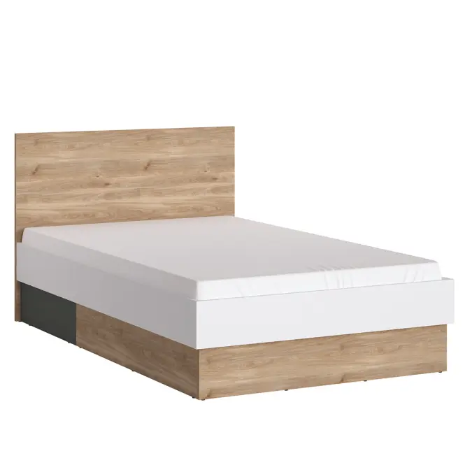 Ágy Twenty TWEZ01 120 1S tölgy honey castello/alpesi fehér/grafit szürke