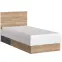 Ágy Twenty TWEZ02 90 1S tölgy honey castello/alpesi fehér/grafit szürke