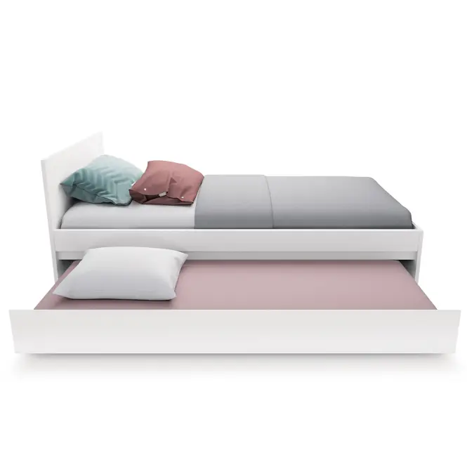 Ágy Novi NVIZ01 90 1S fehér alpin/pvc fehér szupermat,4