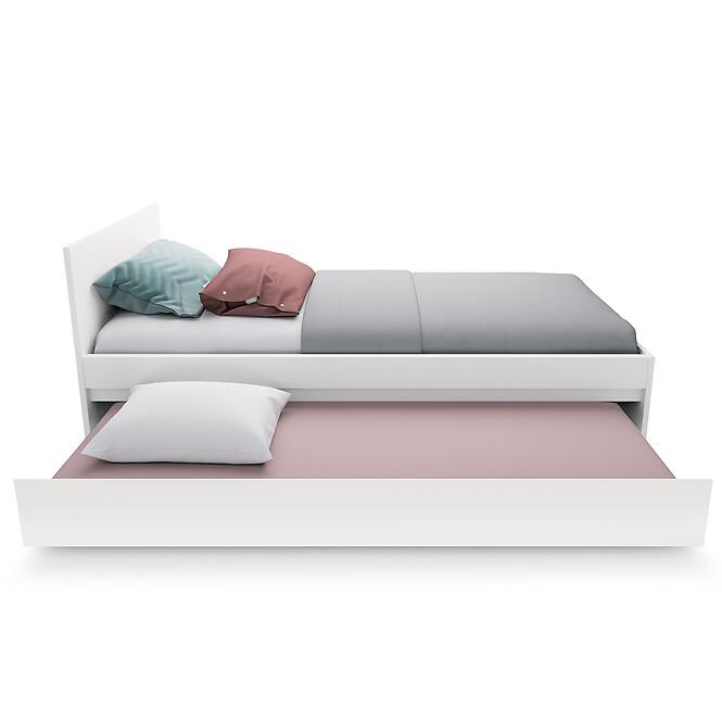Ágy Novi NVIZ01 90 1S fehér alpin/pvc fehér szupermat,4
