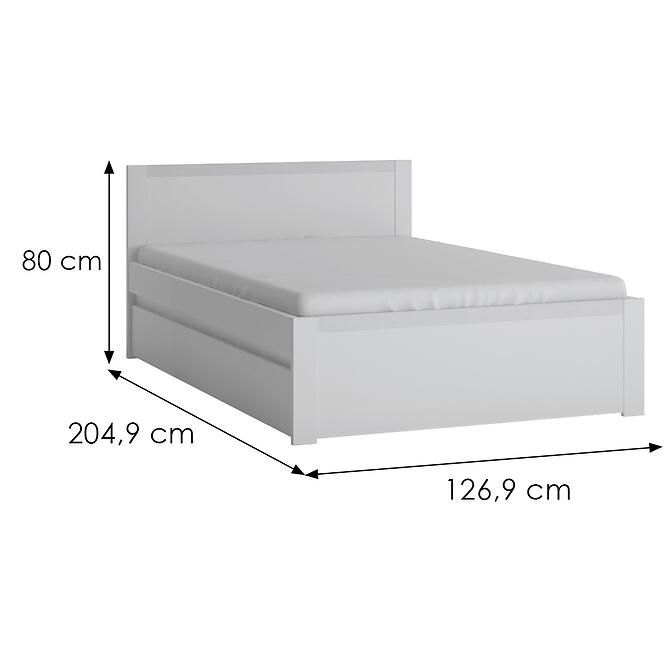 Ágy Novi NVIZ02 120 1S fehér alpin/pvc fehér szupermat,2