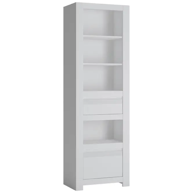 Regál Novi NVIR01 2S fehér alpin/pvc fehér szupermat