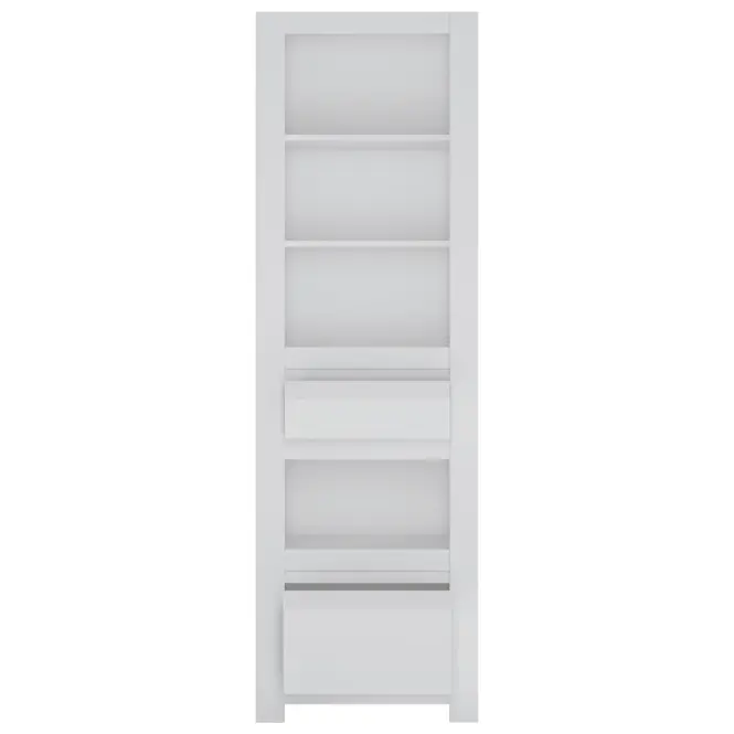 Regál Novi NVIR01 2S fehér alpin/pvc fehér szupermat