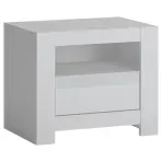 Éjjeliszekrény Novi NVIK05 1S fehér alpin/pvc fehér szupermat