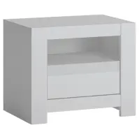 Éjjeliszekrény Novi NVIK05 1S fehér alpin/pvc fehér szupermat