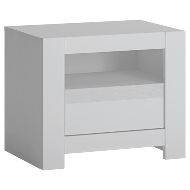 Éjjeliszekrény Novi NVIK05 1S fehér alpin/pvc fehér szupermat