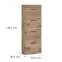 Cipősszekrény Grano GRNGK2 4K tölgy viking/pvc tölgy viking,2