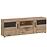Komód RTV Grano GRNF01 2D1S tölgy viking/pvc tölgy viking/pvc szürke terület