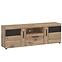 Komód RTV Grano GRNF01 2D1S tölgy viking/pvc tölgy viking/pvc szürke terület