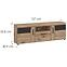 Komód RTV Grano GRNF01 2D1S tölgy viking/pvc tölgy viking/pvc szürke terület,2