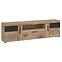 Komód RTV Grano GRNF02 2D1S tölgy viking/pvc tölgy viking/pvc szürke terület