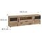 Komód RTV Grano GRNF02 2D1S tölgy viking/pvc tölgy viking/pvc szürke terület,2